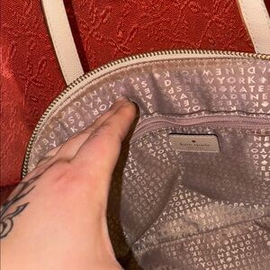 Kate Spade Beige and Cream Backpack